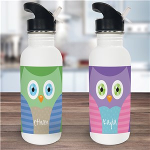 Personalized Owl Water Bottle U779920