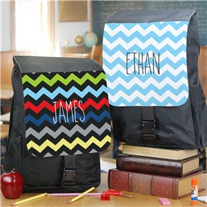 Personalized Any Name Chevron Backpack U780362