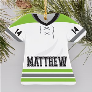 Hockey Jersey Ceramic Ornament | Personalized Hockey Ornaments