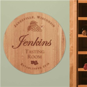 Personalized Wine Room Wall Sign | Personalized Housewarming Gifts