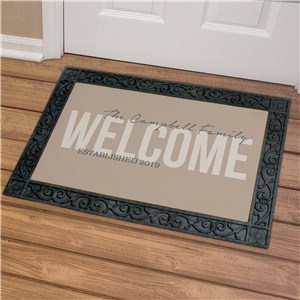 Family Welcome Doormat | Gifts for New Homeowners