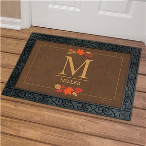 Fall Personalized Doormat | Monogram Doormat