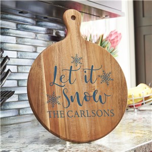 Let It Snow Paddle Board | Personalized Let It Snow Acacia Paddle