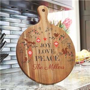 Joy Love Peace Paddle | Personalized Acacia Paddle