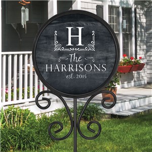 Personalized Magnetic Name Sign | Outdoor Chalkboard Name Sign