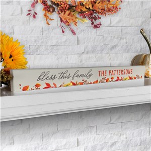 Personalized Fall Leaves Sign | Indoor Fall Decor