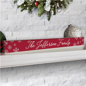 Personalized Snowflakes Sign | Tabletop Christmas Decoration