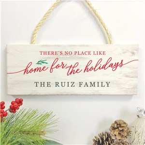 Personalized Holiday Decor | Home for the Holidays Sign