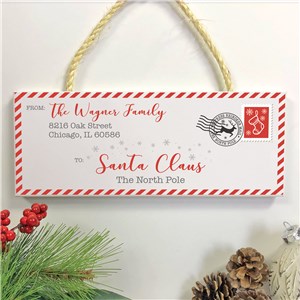 Personalized Holiday Decor | Letter To Santa Wall Decor