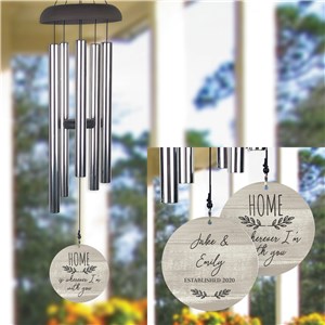 Personalized Wherever I'm With You Wind Chime