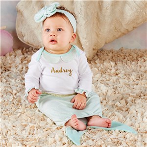 Mermaid Personalized Baby Outfit Set | Unique Baby Gifts