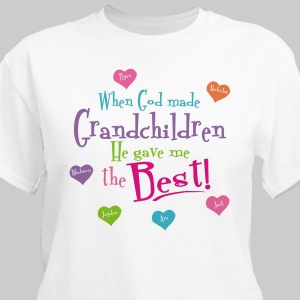 God Gave Me the Best Personalized T-shirt | Personalized Grandma Shirts 